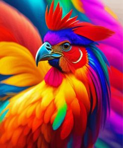 Colorful Chicken 5D Diamond Painting