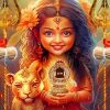 Cute Indian Girl Diamond Painting