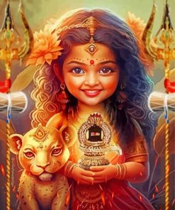 Cute Indian Girl Diamond Painting