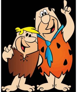 Red Flintstone And Barney Rubble 5D Diamond Painting