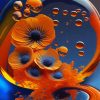 Orange Poppies Diamond Painting