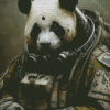 Soldier Panda Diamond Painting