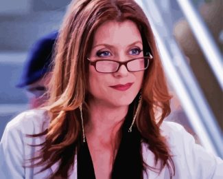 Addison Montgomery With Glasses 5D Diamond Painting