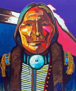 Chief Wolf Robe Art 5D Diamond Painting