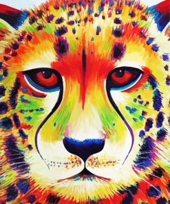 Colorful Cheetah 5D Diamond Painting