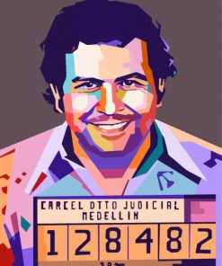 Colorful Pablo Escobar 5D Diamond Painting
