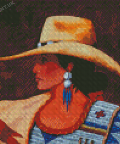 Western Cowgirl 5D Diamond Painting