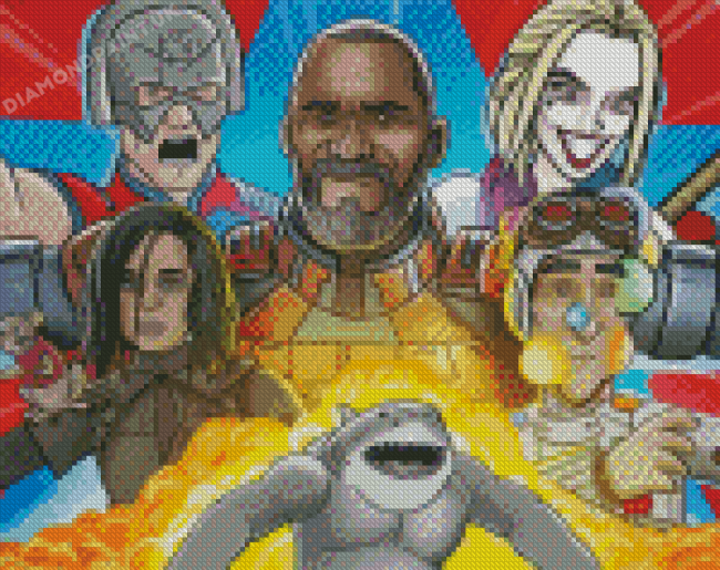 Suicide Squad Characters Diamond Painting