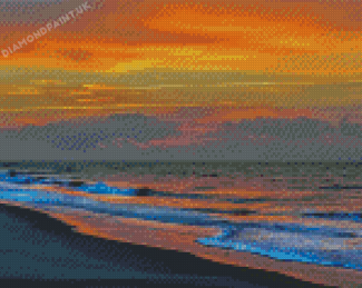 Rainbow Sunset Ocean Isle Beach 5D Diamond Painting