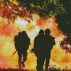 Soldiers Silhouette 5D Diamond Painting
