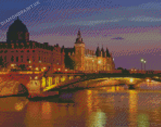 Seine River In Paris France Diamond Painting