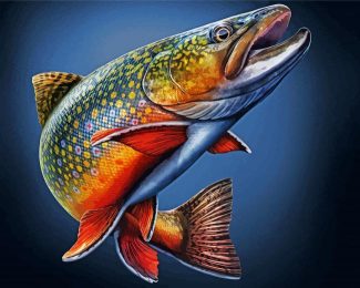 Trout Fish 5D Diamond Painting
