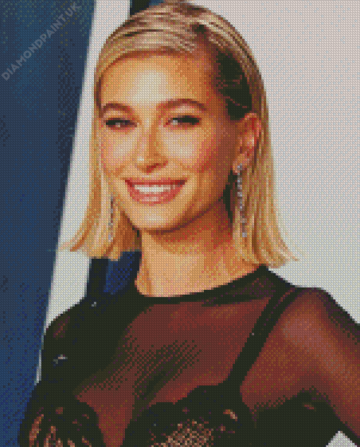 Beautiful Hailey Bieber Diamond Painting