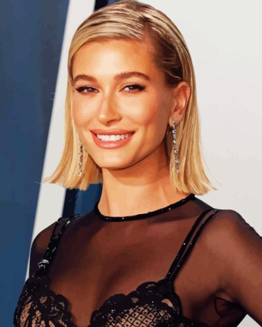 Beautiful Hailey Bieber Diamond Painting