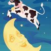 Cow Jump Over Moon Diamond Painting