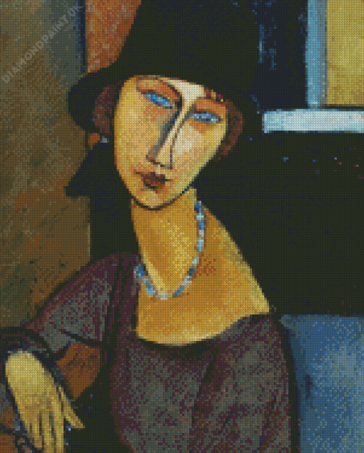 Jeanne Hebuterne With Hat Diamond Painting