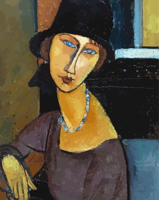 Jeanne Hebuterne With Hat Diamond Painting