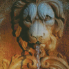 Lion Fountain Diamond Painting