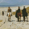 Morning Ride On The Beach Diamond Painting