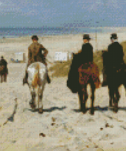 Morning Ride On The Beach Diamond Painting