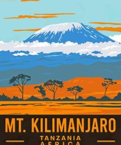 Mount Kilimanjaro Tanzania Diamond Painting