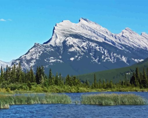 Mount Rundle Diamond Painting