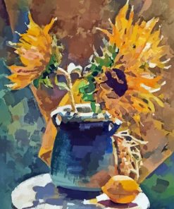 Sunflowers And Lemons Art Diamond Painting