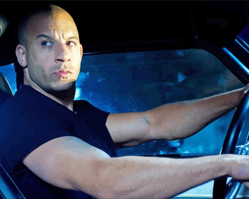 Vin Diesel As Dominic Toretto Diamond Painting