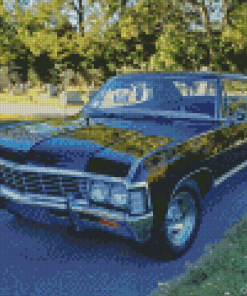 Black 67 Chevrolet Diamond Painting