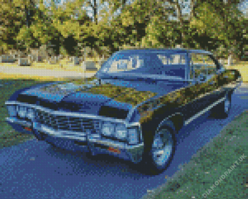 Black 67 Chevrolet Diamond Painting