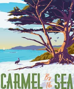 Carmel By The Sea Poster Diamond Painting