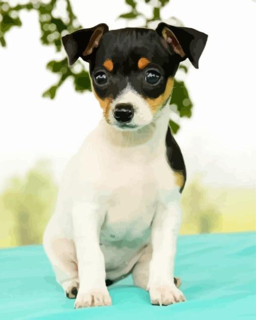 Cute Toy Fox Terrier Diamond Painting