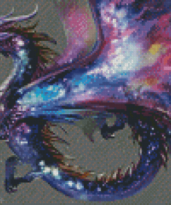 Dragon With Galaxy Wings Diamond Painting