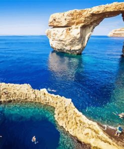 Island Gozo Landscape Diamond Painting
