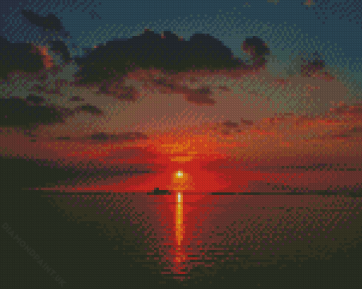 Manila Bay Sunset Diamond Painting