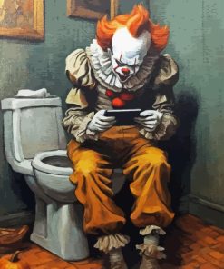 Pennywise Playing In Toilet Diamond Painting