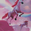 Pink Flying Unicorn Diamond Painting