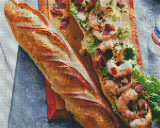 Prawn Cocktail Baguette Diamond Painting