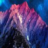 Purple Mountain Dark Sky Diamond Painting