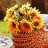 Sunflowers In Basket Diamond Painting