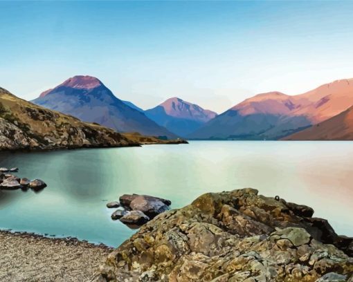 Wast Water In England Diamond Painting