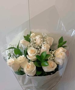 White Rose Bouquet Diamond Painting