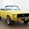 1967 Yellow Ford Mustang Diamond Painting