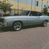 1971 Chevelle Grey Car Diamond Painting