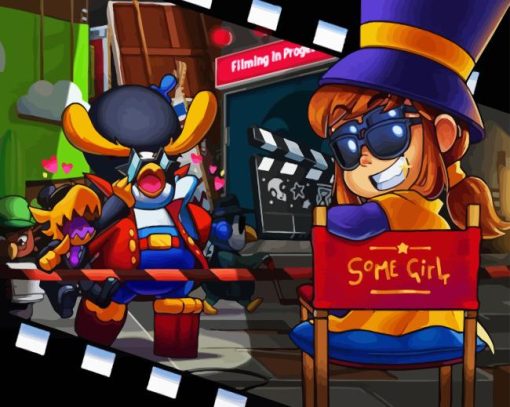 A Hat In Time Game Diamond Painting