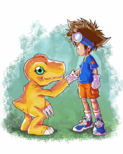 Agumon And Tai Diamond Painting