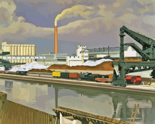 American Landscape By Charles Sheeler Diamond Painting