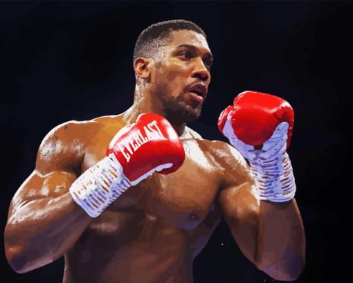 Anthony Joshua Fighting Diamond Painting