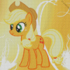 Applejack Pony Cartoon Diamond Painting