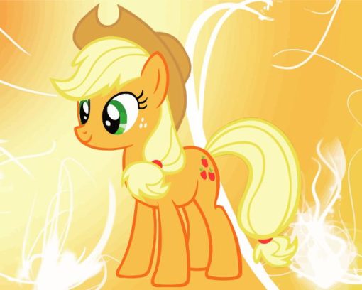 Applejack Pony Cartoon Diamond Painting